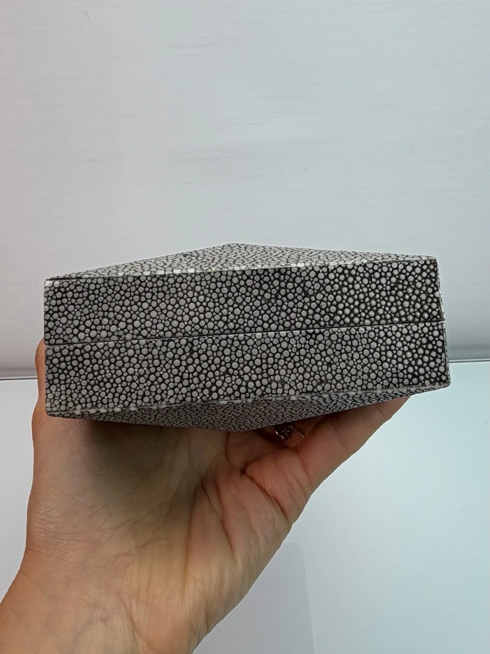 Namu Diamond Clutch in Stingray Leather